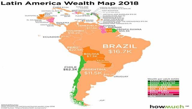 圖解:到底哪國(guó)人最有錢(qián)?看看這張世界財(cái)富地圖